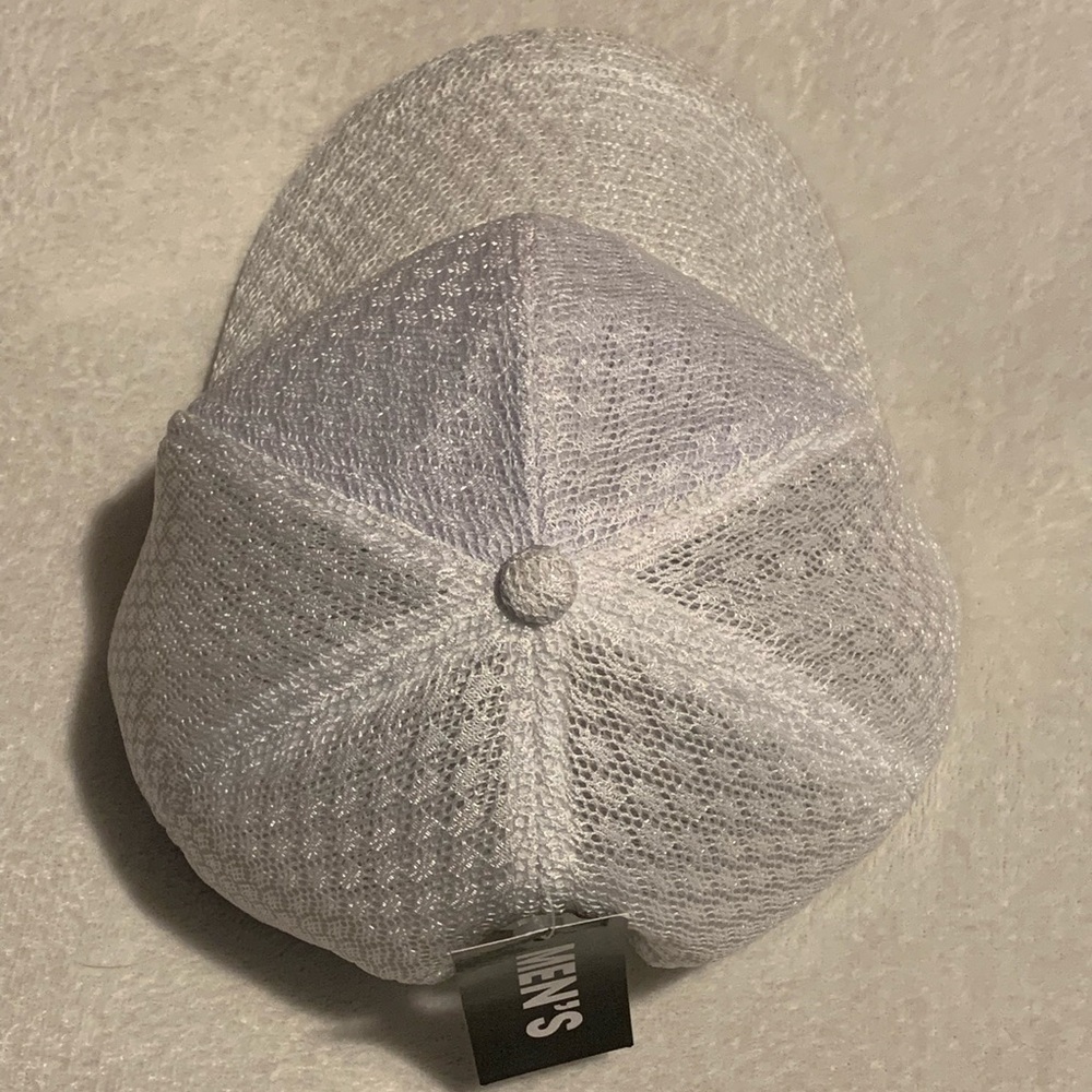 Blank White Mesh Lace hat with Tags - Picture 3 of 8